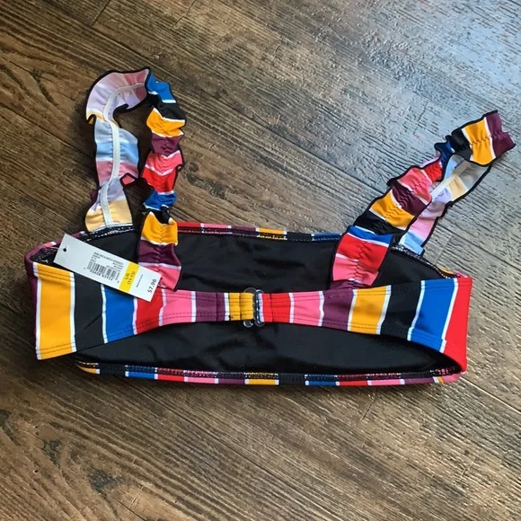 ❤️ NEW No Boundaries Striped Bikini Large 11-13 - Picture 3 of 9